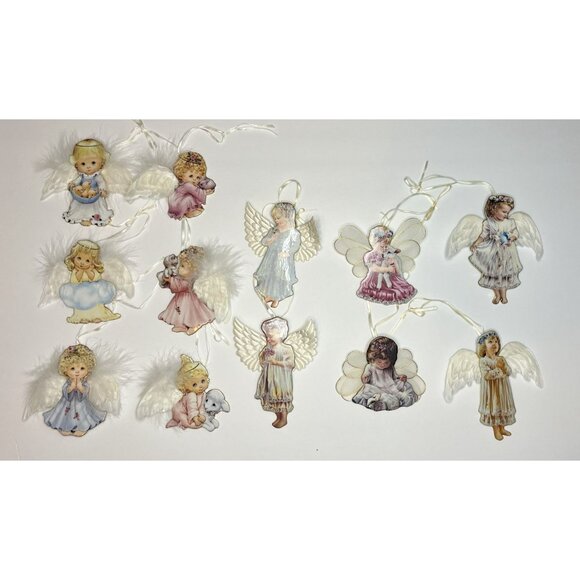 Bradford Edition Angel Christmas Ornaments LOT Heavens Little Angels Collection - Picture 6 of 8